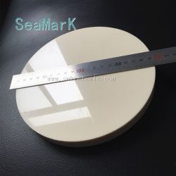 Alumina ceramic round plate.